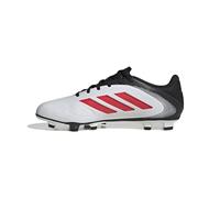 adidas Copa Pure III Club FG/MG Football Boots, Botas de fútbol Unisex Adulto, Cloud White/Lucid Red/Core Black, 44 2/3 EU