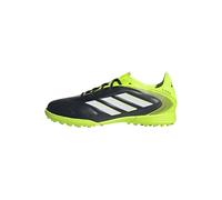 adidas Copa Pure III League Turf Football Boots Kids, Botas de fútbol Unisex niños, Core Black/Cloud White/Lucid Lemon, 31 EU