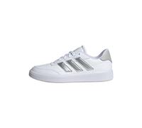 adidas Courtblock Shoes, Zapatos Mujer, Cloud White/Silver Metallic/Grey Two, 42 EU