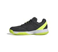 adidas Courtflash Kids Tennis Shoes, Zapatillas, Carbon/Iron Met./Lucid Lemon, 24 EU