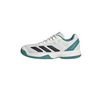 adidas Courtflash Kids Tennis Shoes, Zapatillas de Tenis Unisex niños, Cloud White/Pure Teal/Off White, 35 EU