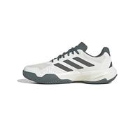 adidas CourtJam Control 3 Clay Tennis Shoes, Zapatillas de Tenis Hombre, Off White/Core Black/Aurora Ivy, 46 EU