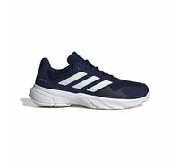 adidas Hombre Courtjam Control 3 Tennis Shoes, Dark Blue/Zero Met./FTWR White, 44 EU