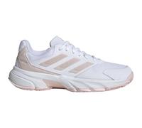 adidas - CourtJam Control 3 Womens Tennis Shoes, Zapatos Bajos Que no Son de fútbol, FTWR White/Sandy Pink Met./Sandy Pink,