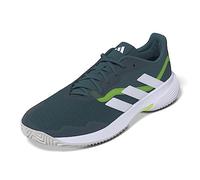 adidas Courtjam Control M, Shoes-Low Hombre, Arctic Night/FTWR White/Lucid Lemon, 45 1/3 EU
