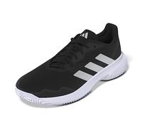 adidas Courtjam Control W, Shoes-Low Mujer, Core Black/Silver Met./FTWR White, 38 EU