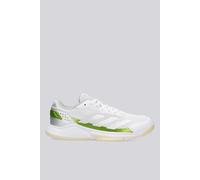 adidas Courtquick W Padel, Zapatos Mujer, Cloud White/Silver Metallic/Lucid Lemon, 42 EU