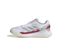 adidas Courtquick W Padel, Zapatos Mujer, Cloud White/Silver Metallic/Lucid Pink, 41 1/3 EU