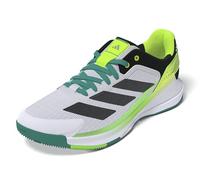 adidas Crazyquick Boost Padel Shoes, Zapatos Hombre, Cloud White/Core Black/Lime Burst, 44 EU