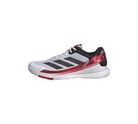 adidas Crazyquick Boost Padel Shoes, Zapatos Hombre, Cloud White/Core Black/Lucid Red, 48 EU
