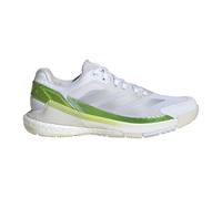 adidas Crazyquick Boost Padel Shoes, Zapatos Mujer, Cloud White/Zero Metalic/Lucid Lemon, 38 EU