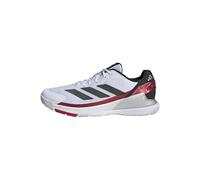 adidas Crazyquick Lightstrike Padel Shoes, Zapatos Hombre, Cloud White/Core Black/Lucid Red, 37 1/3 EU