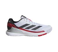 adidas Crazyquick Lightstrike Padel Shoes, Zapatos Hombre, Cloud White/Core Black/Lucid Red, 43 1/3 EU