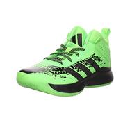 Adidas Cross Em Up 5 Shoes Wide, Zapatillas de Baloncesto, Team Solar Green/Core Black/Core Black, 30 EU