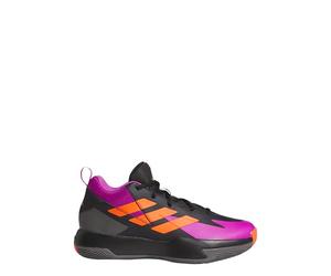 adidas - Cross Em Up Select Mid Trainers Kids, Zapatillas Medias Que no Son de fútbol, Core Black/Purple Burst/Impact Orange,