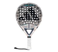Pala de Padel adidas Cross It Light 3.4 Marta Ortega Blanca Azul Gris, Forma Redonda, Goma eva Soft Energy, Carbono aluminizado 24k