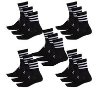 adidas CSH CREW 15 pares de calcetines de tenis unisex, Negro , 37-39