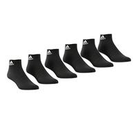 adidas Cush ANK 6PP Socks, Unisex Adulto, Top:Black/Black/Black/Black Bottom:Black/Black, XS