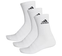 Adidas Cush CRW 3PP Socks, Unisex Adulto, White/White/Black, XL