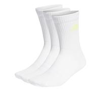 adidas Cushioned Crew Socks 3 Pairs Calcetines, White/Lucid Cyan/Lucid Lemon/Lucid Pink, XS Unisex adulto