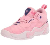 adidas D.O.N. Issue 3 Basketball Shoe, Light Pink/Clear Pink/Team Colleg Purple, 12 US Unisex Little Kid