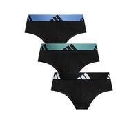 Adidas de los hombres Paquete de 3 calzoncillos de algodón Active Flex, Negro