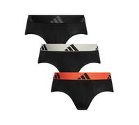 Adidas de los hombres Paquete de 3 calzoncillos de algodón Active Flex, Negro