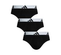 Adidas de los hombres Paquete de 3 calzoncillos de algodón Active Flex, Negro