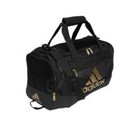 adidas Defender 4 - Bolsa de Lona pequeña Unisex para Adultos, Negro/Dorado metálico, Talla S (38 L), Bolsa de Lona pequeña Defender 4