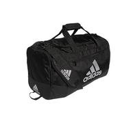 adidas Defender IV-Bolsa de Lona Mediana, Unisex Adulto, Negro/Plateado Metálico, Talla única