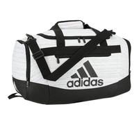 adidas Defender, Sports Duffel Bag for Men and Women, Durable Gym Bags, Bolsa Unisex Adulto, Dos Tonos Blanco/Negro, Small (38L)