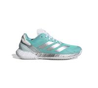 adidas Defiant Speed 2 Tennis Shoes, Zapatillas de Tenis Mujer, Flash Aqua/Silver Met./Mint Ton, 40 2/3 EU