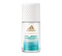 adidas Desodorante en roll-on Pure Fresh Roll On con aceite de eucalipto y 24 horas de frescura con fórmula respetuosa con la piel, 50 ml