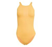 adidas Donna 3-Stripes High Neck 2-Way Straps PEACHSOFT Swimsuit, Pure Tangerine, 38