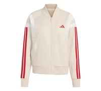 adidas Donna 3S Fashion Tracktop, Crystal Linen/Pure Ruby, XXS