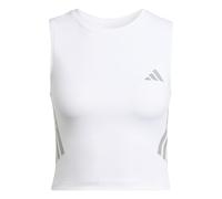 adidas Donna ADI365 Running Climacool Iconic Crop Tank, White, XS