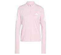 adidas Donna ADI365 Running Iconic Half Zip, Clear Pink, XL