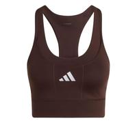adidas Donna adi365 Running Pocket Medium Support Bra, Aurora Coffee, XS
