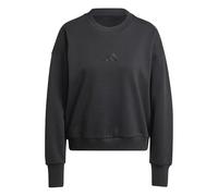 adidas Donna All SZN Fleece Loose Sweatshirt, Black, XXS