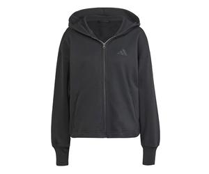 adidas Donna All SZN French Terry Loose Full-Zip Hoodie, Black, XL