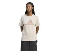 adidas Donna Animal Graphic T-Shirt, Wonder Alumina/Orange, L