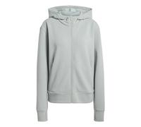 adidas Donna D4T Workout Full Zip Hooded Sweatshirt, Wonder Sage, L