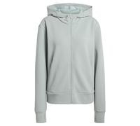 adidas Donna D4T Workout Full Zip Hooded Sweatshirt, Wonder Sage, XS