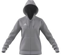 adidas Donna Entrada26 Full Zip Hoodie, Team Light Grey/White, S