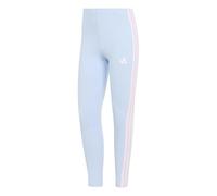 adidas Donna ESSENTIALS 3-STRIPES COTTON LEGGINGS, glow blue/clear pink, L