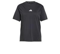 adidas Donna Essentials 3-Stripes Cotton T-Shirt, Black/White, XS