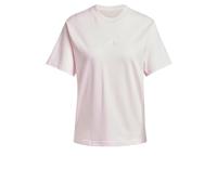 adidas Donna Essentials 3-Stripes Cotton T-Shirt, Clear Pink/White, L
