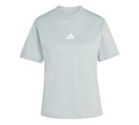 adidas Donna Essentials 3-Stripes Cotton T-Shirt, Wonder Sage/White, L