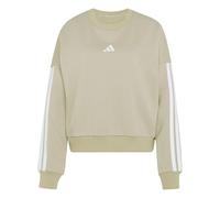 adidas Donna Essentials 3-Stripes French Terry Sweatshirt, Wonder Cargo/White, S