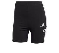 adidas Donna ESSENTIALS 3-STRIPES HIGH WAISTED BIKER SHORTS, Black/White, XXL